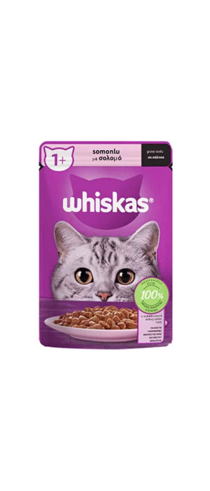 WHİSKAS POUCH SOMON ETLİ 85 GR